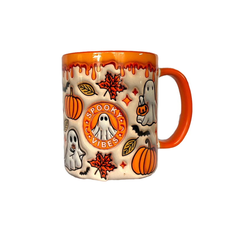 🤣Last day! 💥Special sale - Pumpkin Coffee Cup With Ghost - naotstore