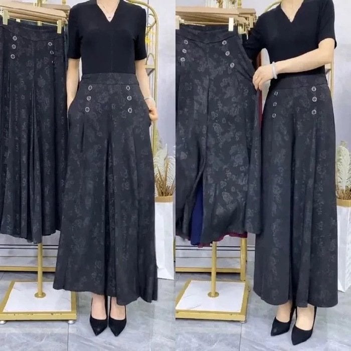 Owronline - NEW DESIGNABLE SILK PALAZZO PANTS COOL