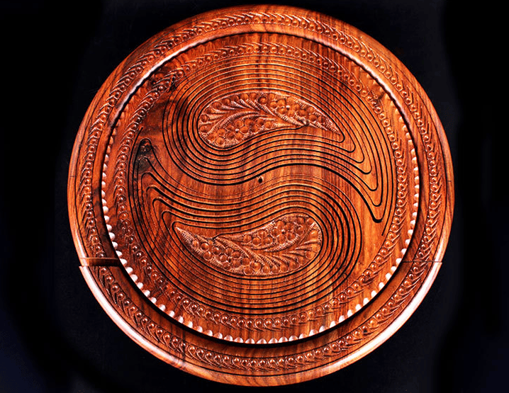 Owronline - Handmade wood carving fruit plate