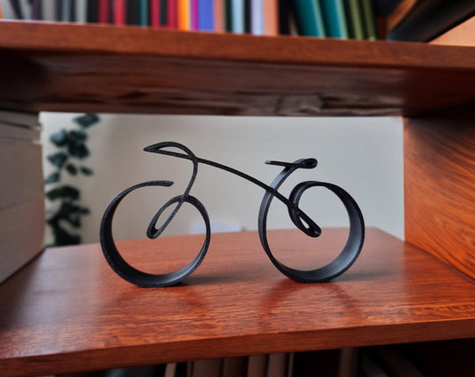 Owronline - Elegant minimalist bicycle sculpture wireframe style