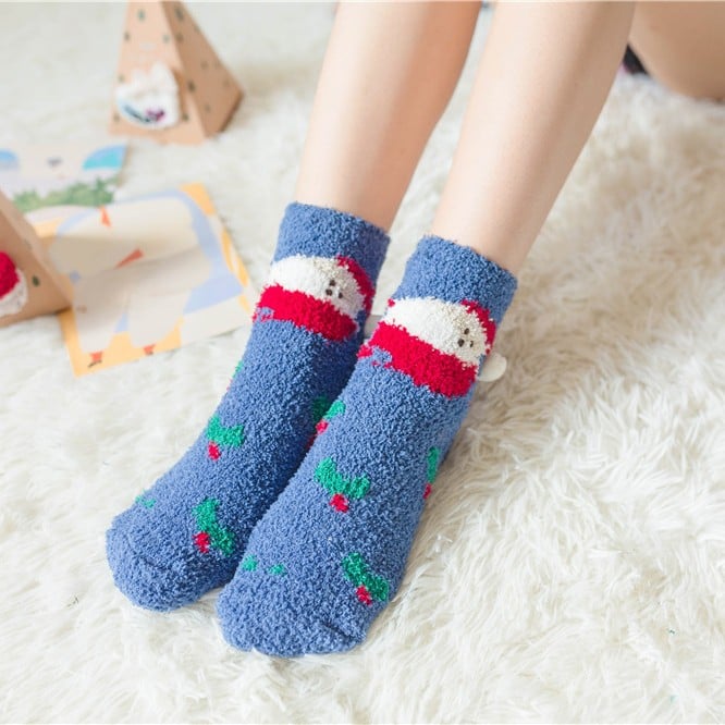 Owronline - Cute Christmas Style Thickened Warm Socks