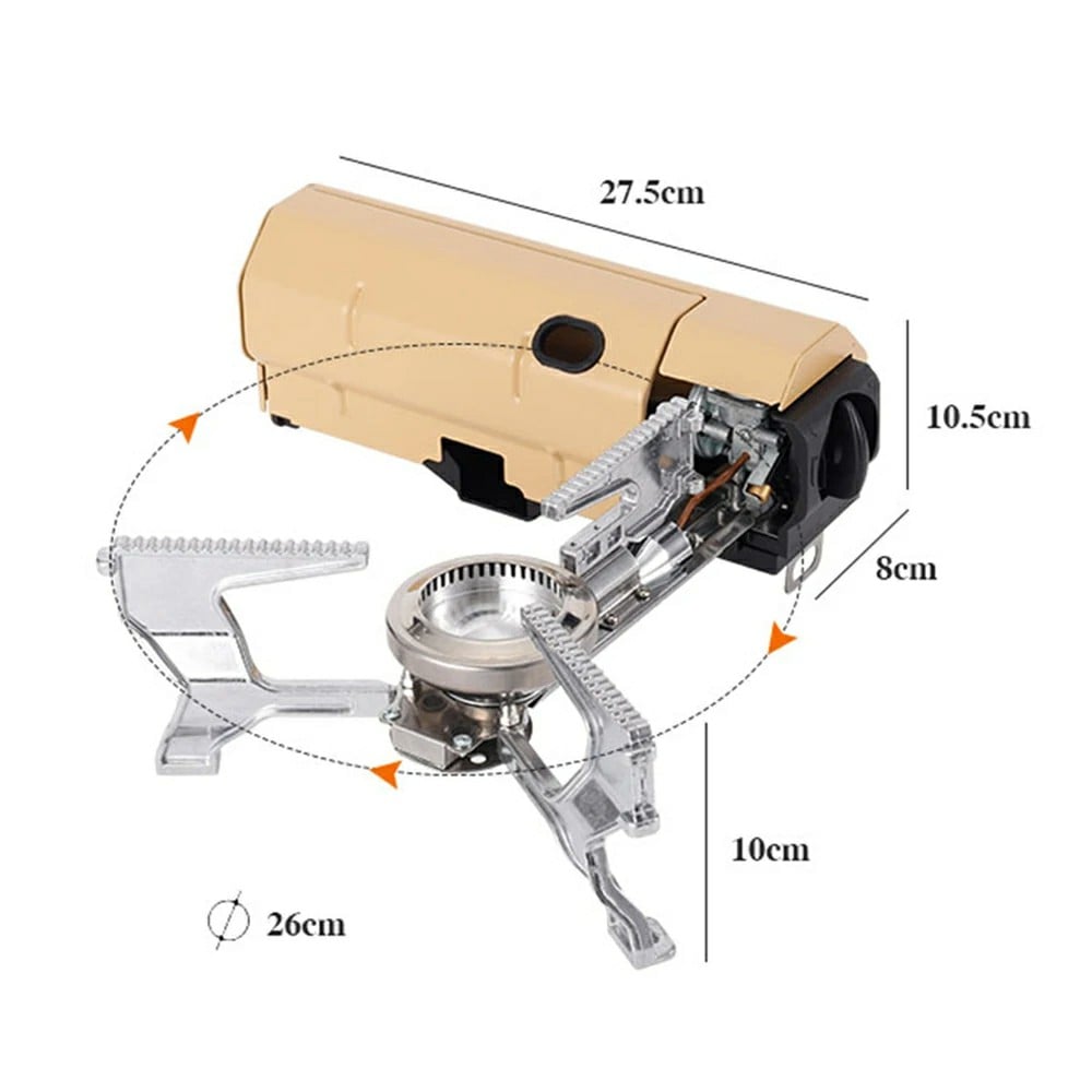 Owronline - Compact Folding Spyder Camping Gas Stove