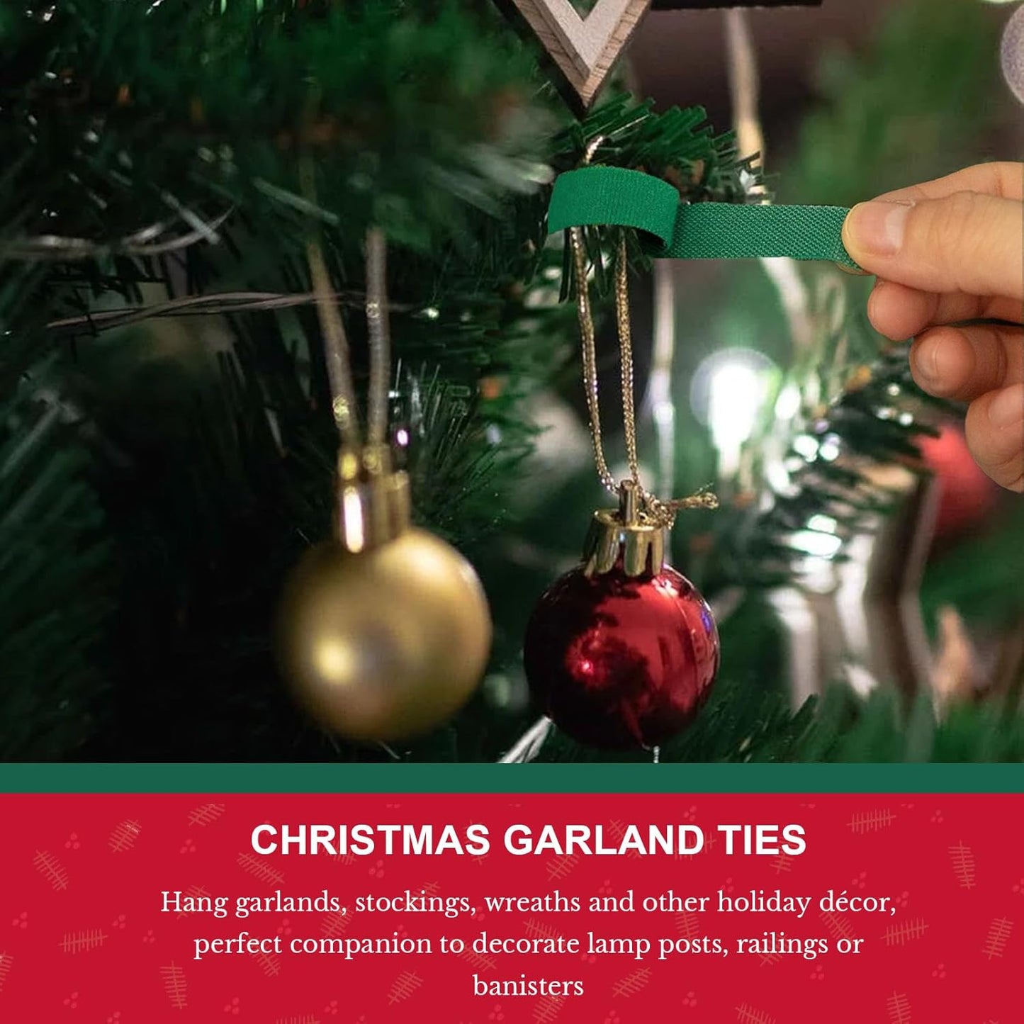 Owronline - 70 PCS Christmas Garland Ties