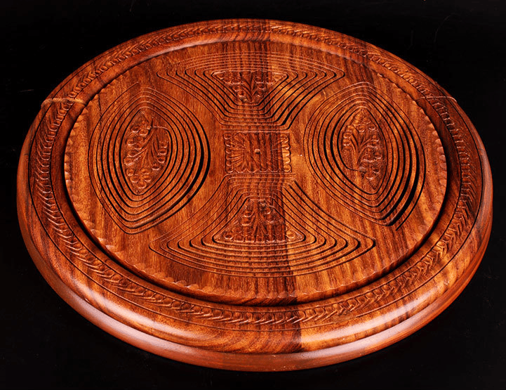 Owronline - Handmade wood carving fruit plate