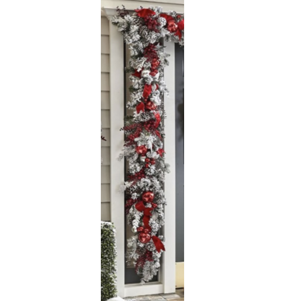 Owronline - The Cordless Prelit Red And White Holiday Trim