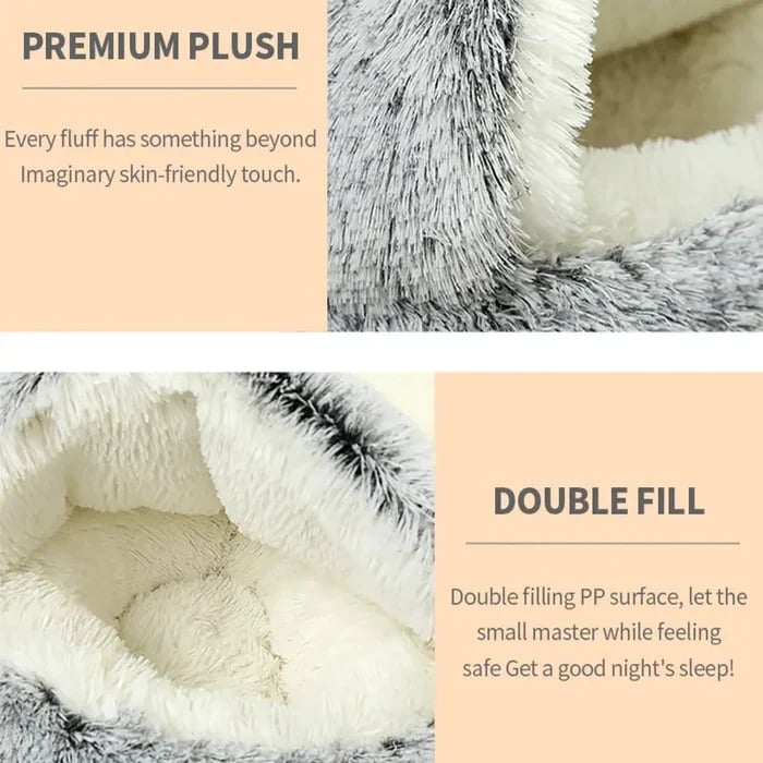 Owronline - Plush bed for dogs & cats