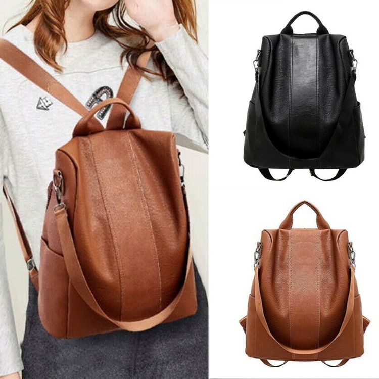 Owronline - Limited Leather Ladies Anti-theft Backpack