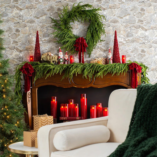 Owronline - Real touch deluxe norfolk pine garland