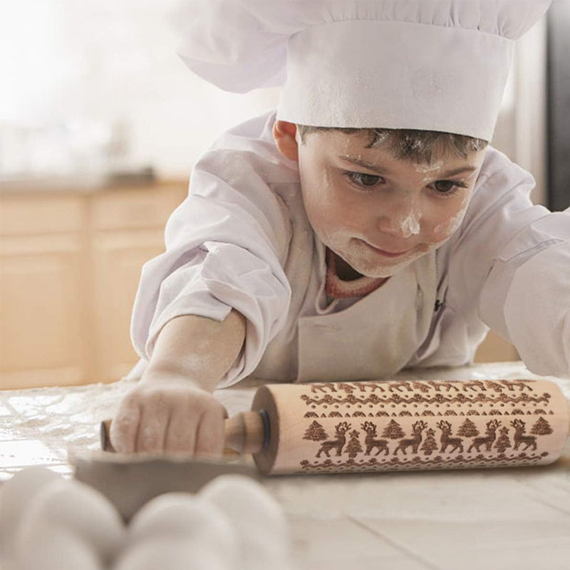 Owronline - Christmas Wooden Rolling Pins