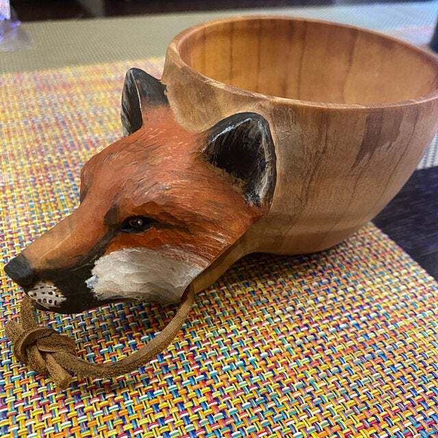 Owronline - Hand Carved Wooden Mug