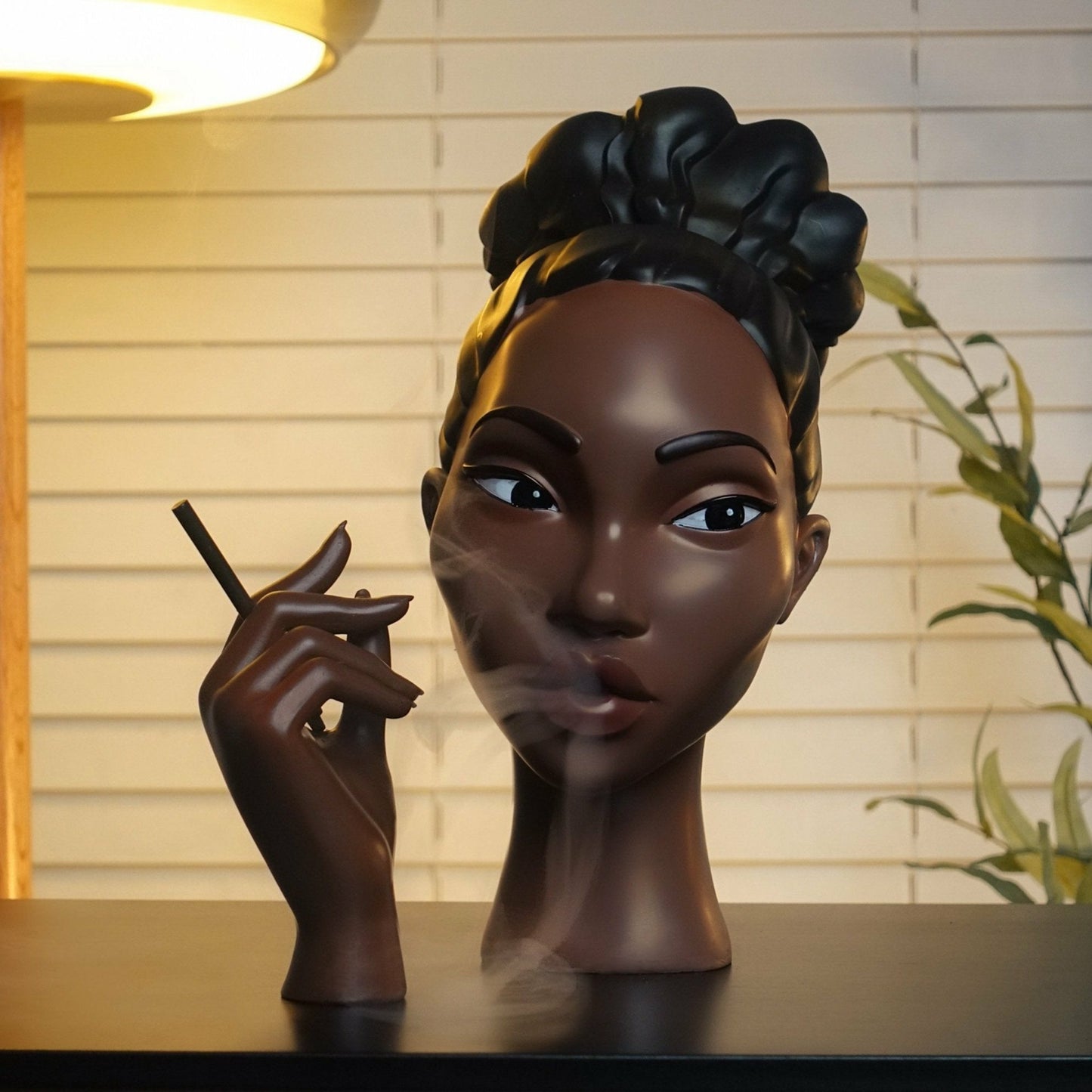 OWRONLINE - Head Incense Burner Black Woman