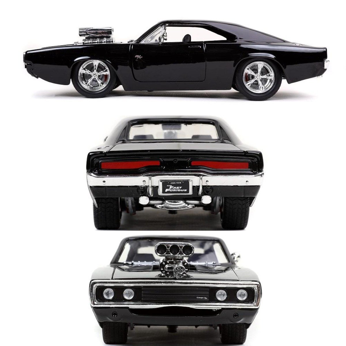 Owronline - 1:24 Scale Die-Cast Vehicle - Dom's 1970 R/T Metal Model Car