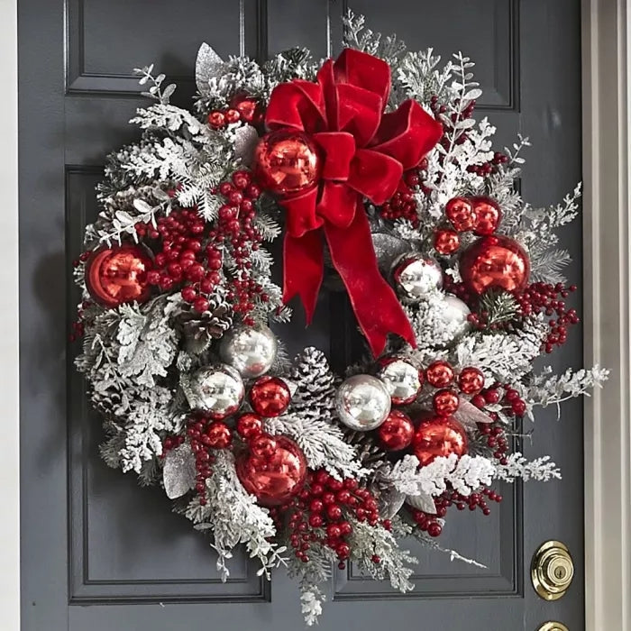 Owronline - The Cordless Prelit Red And White Holiday Trim