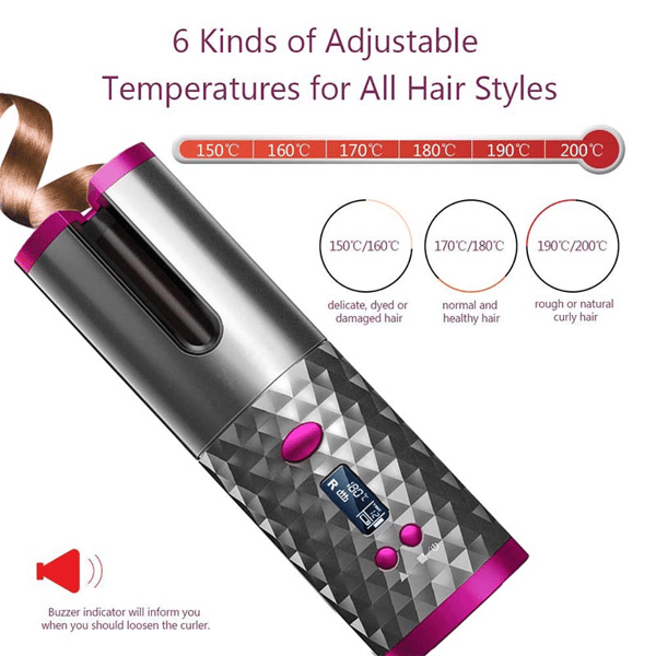 Owronline - Auto Rotating Ceramic Hair Curler