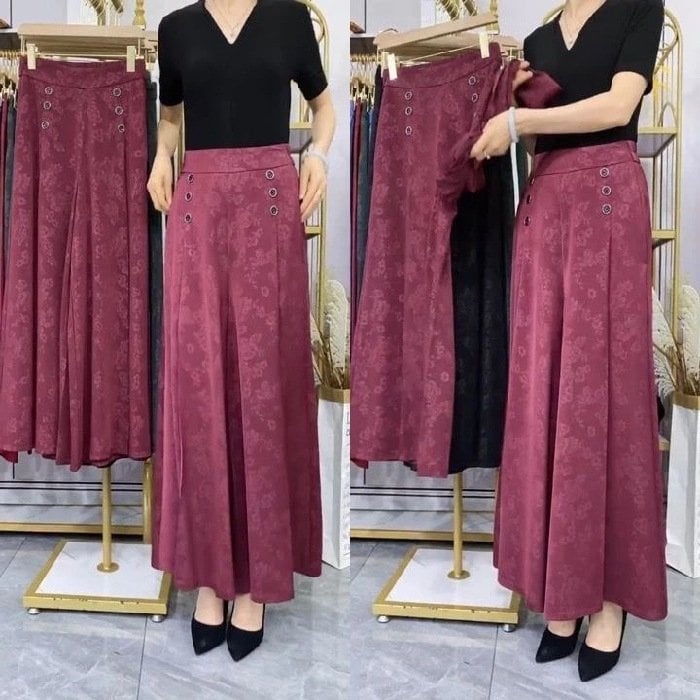 Owronline - NEW DESIGNABLE SILK PALAZZO PANTS COOL