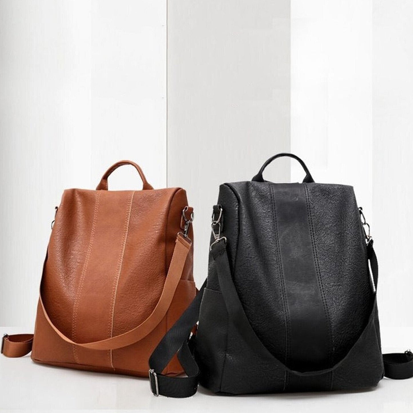 Owronline - Limited Leather Ladies Anti-theft Backpack