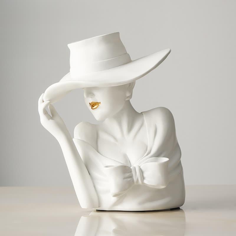 Owronline - Modern Girl Statue Flower Vase