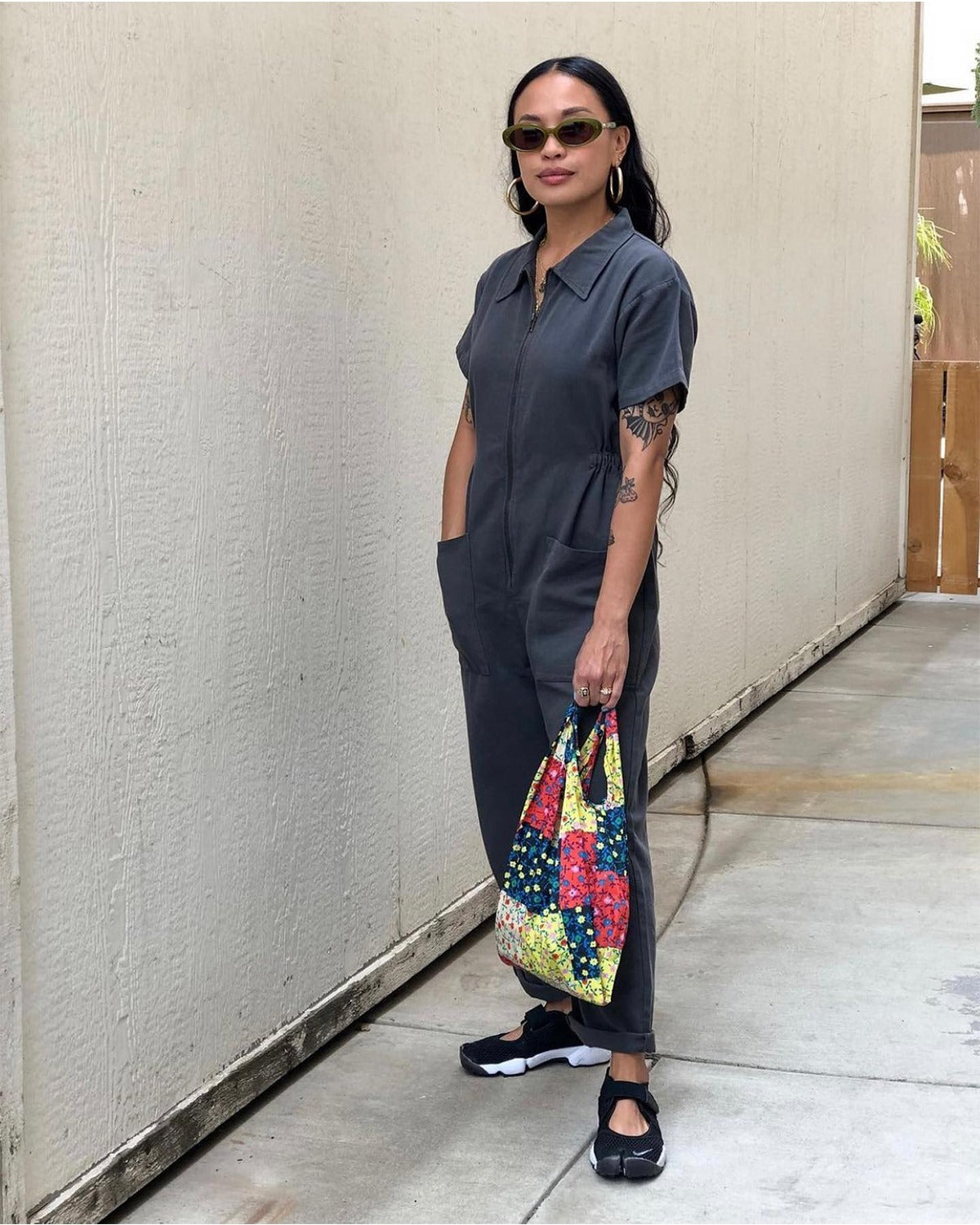 Owronline - Cropped Utility Jumpsuit