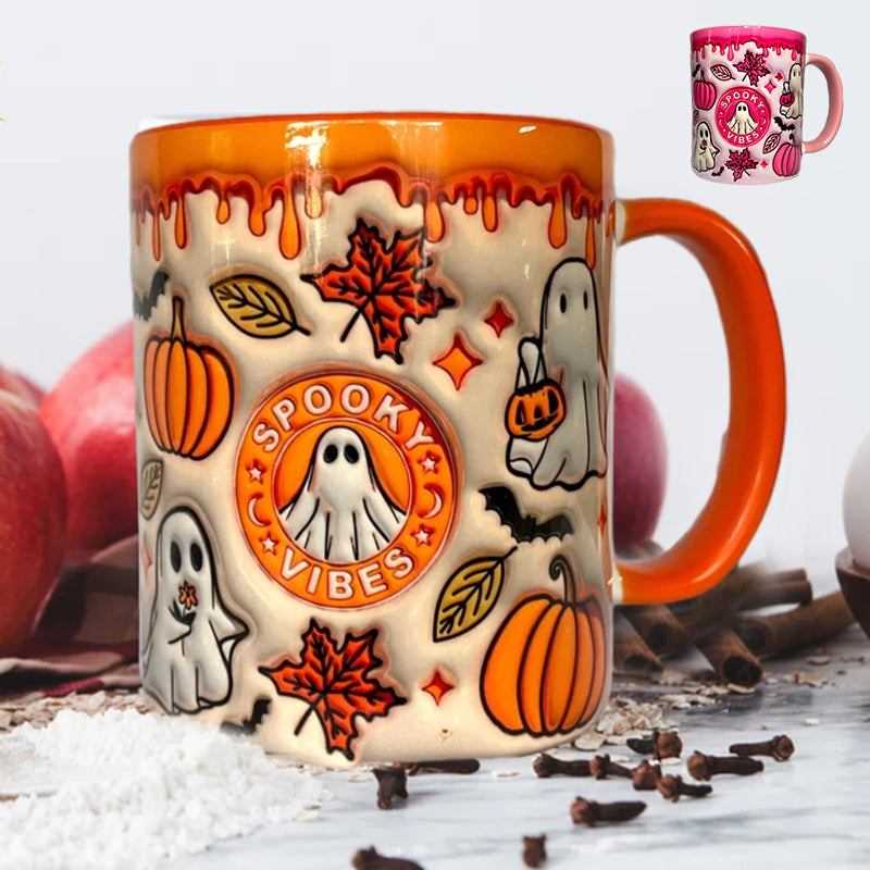 🤣Last day! 💥Special sale - Pumpkin Coffee Cup With Ghost - naotstore