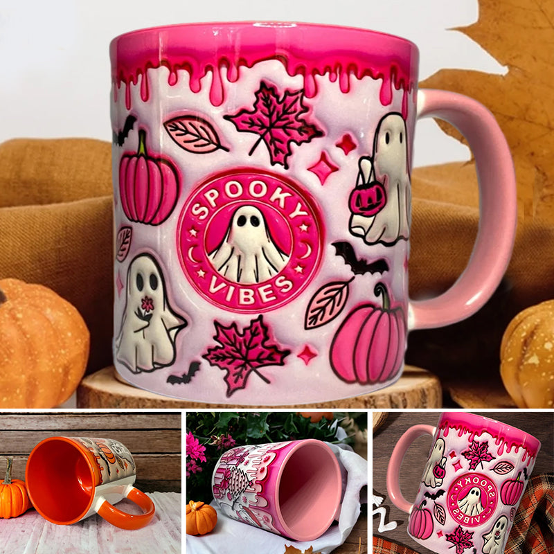 🤣Last day! 💥Special sale - Pumpkin Coffee Cup With Ghost - naotstore