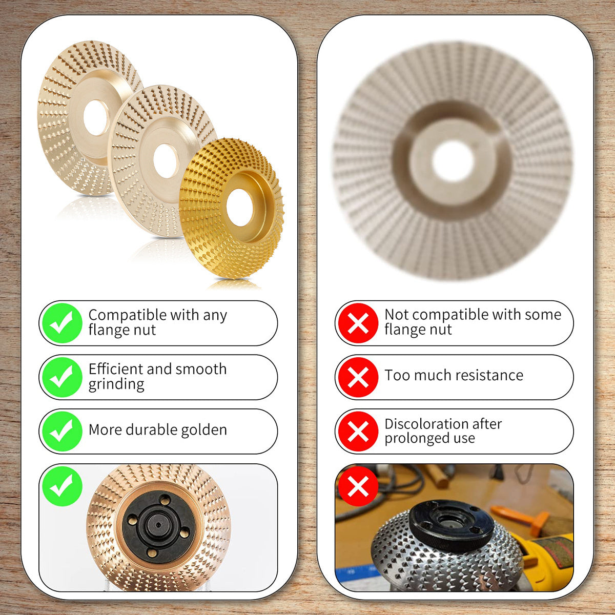 Owronline - NEW Flat Wood Grinding Wheel