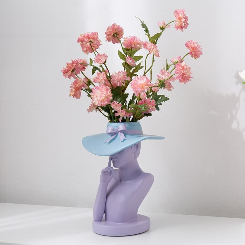 Owronline - Modern Girl Statue Flower Vase