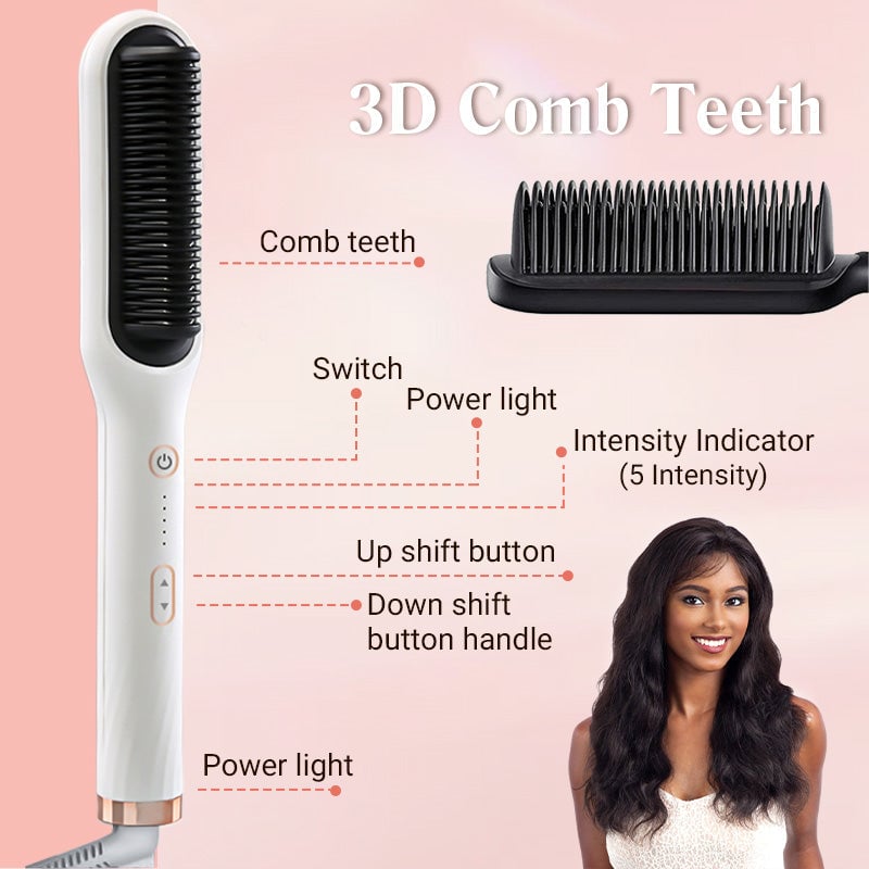 Owronline - Negative Ion Hair Straightener Styling Comb