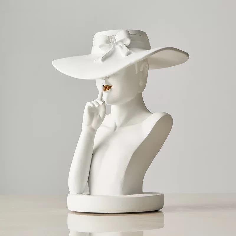 Owronline - Modern Girl Statue Flower Vase