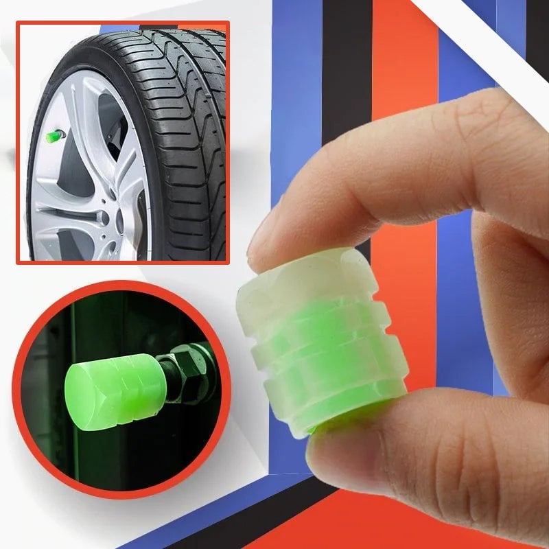 Owronline - Universal Fluorescent Tire Valve Caps