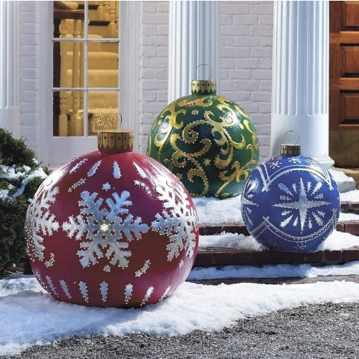 Owronline - Outdoor Christmas PVC inflatable Decorated Ball