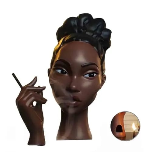 OWRONLINE - Head Incense Burner Black Woman