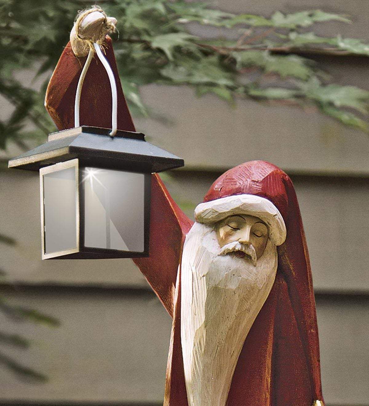 Owronline - Santa And Snowman Sculpture