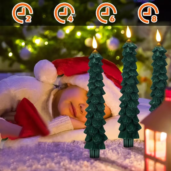 Owronline - Christmas tree LED candles