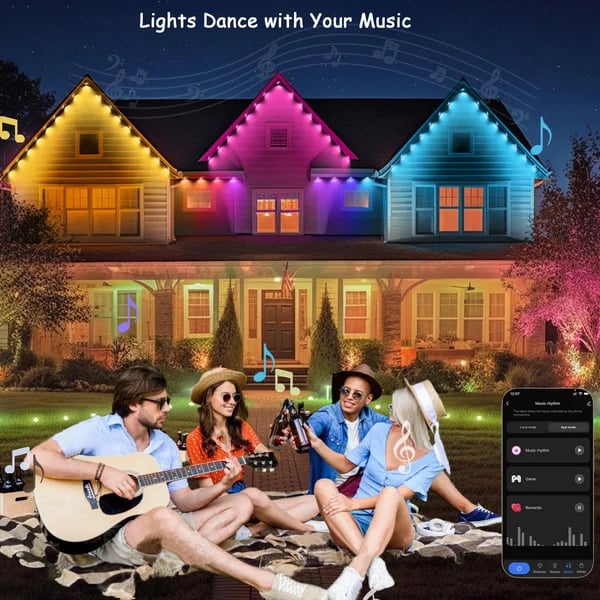 Owronline - Smart Rainbow LED Permanent Outdoor Light