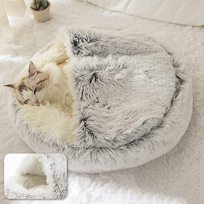 Owronline - Plush bed for dogs & cats