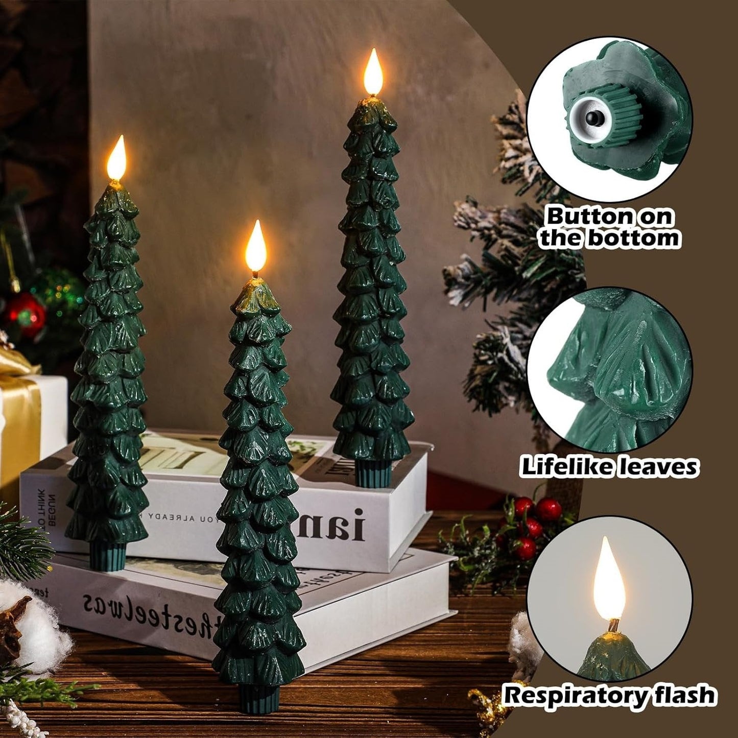 Owronline - Christmas tree LED candles