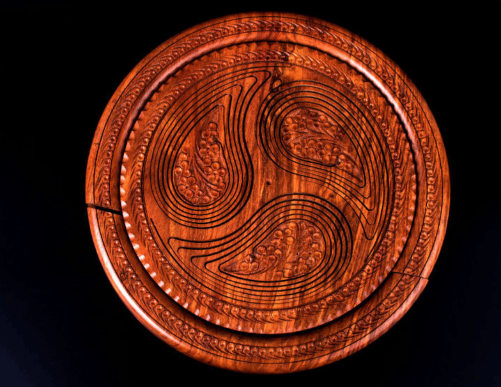 Owronline - Handmade wood carving fruit plate