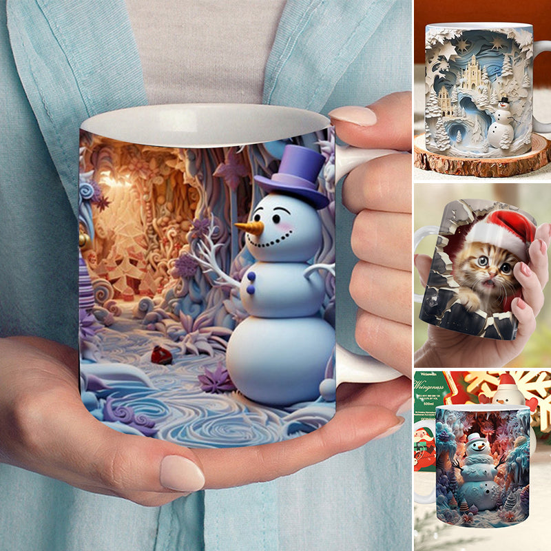 🤣Last day! 💥Special sale - 3D Christmas Mug - naotstore